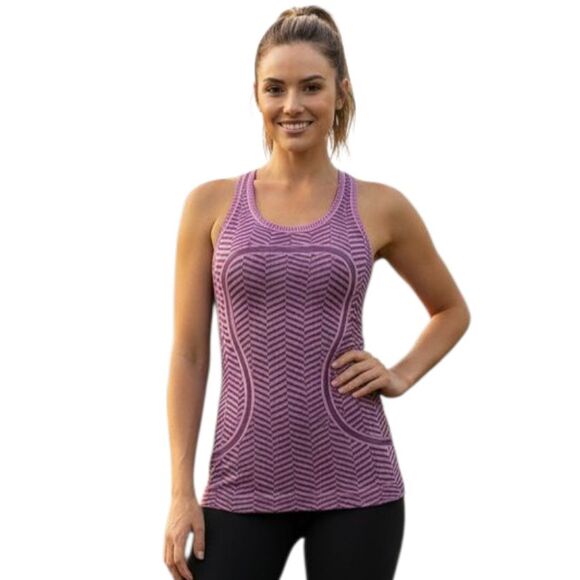 Lululemon Run Swiftly Tech Racerback Tank Heathered Vintage Pink Size 2 - Picture 1 of 8